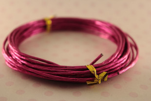  Проволока для плетения (с насечками) алюминий AWP- 2 d 2 мм 5 м №20 розовый