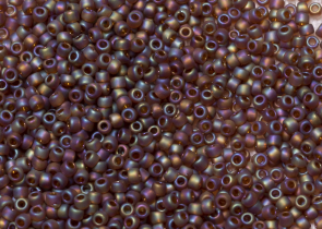 Бисер Япония круглый 11/0 10г 0177F дымчатый топаз матовый, радужный прозрачный